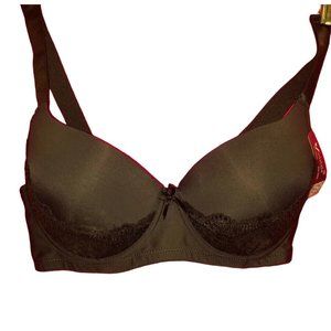 Sexy Vadalala Black Padded 36DD Underwire Adjustable Lace Bra 96001